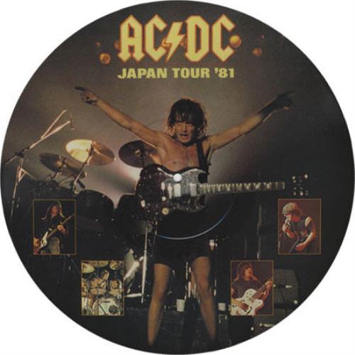 AC/DC Japan Tour '81 Japanese Promo picture disc LP (vinyl picture